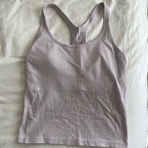 Lululemon Lilac Ether Ribbed Crop Tank